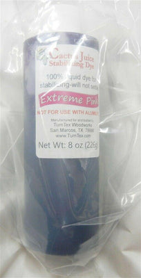 Extreme Pink Cactus Juice Stabilizing Dye 8 oz net weight by TurnTex Woodworks - Wood Acrylic Supply