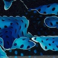 Blue Topaz Water Mesh BTW15KB Acrylic Knife Blank 1" x 1 1/2" x 6" Blue Topaz Water Mesh BTW15KB - Wood Acrylic Supply