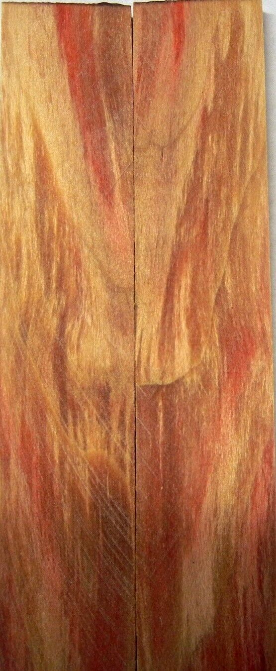 Box Elder Burl Stabilized Clear (2 pc) Knife Scales 3/16" x 1" x 5" - 1186 - Wood Acrylic Supply