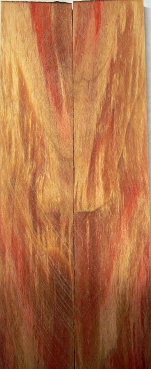 Box Elder Burl Stabilized Clear (2 pc) Knife Scales 3/16" x 1" x 5" - 1186 - Wood Acrylic Supply