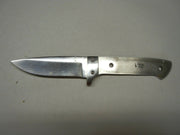 Full Tang Small Drop Point Stainless Steel w Bolsters Attached & Sheath - Wood Acrylic Supply