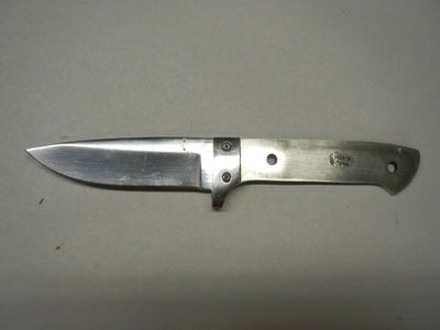 Full Tang Small Drop Point Stainless Steel w Bolsters Attached & Sheath - Wood Acrylic Supply