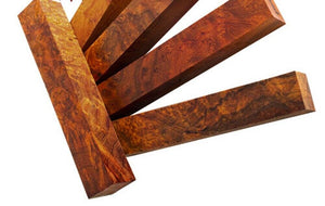 Bloodwood Burl Pen Blank (1 pc) Pen/Reel/Razor Blank 3/4"x5"