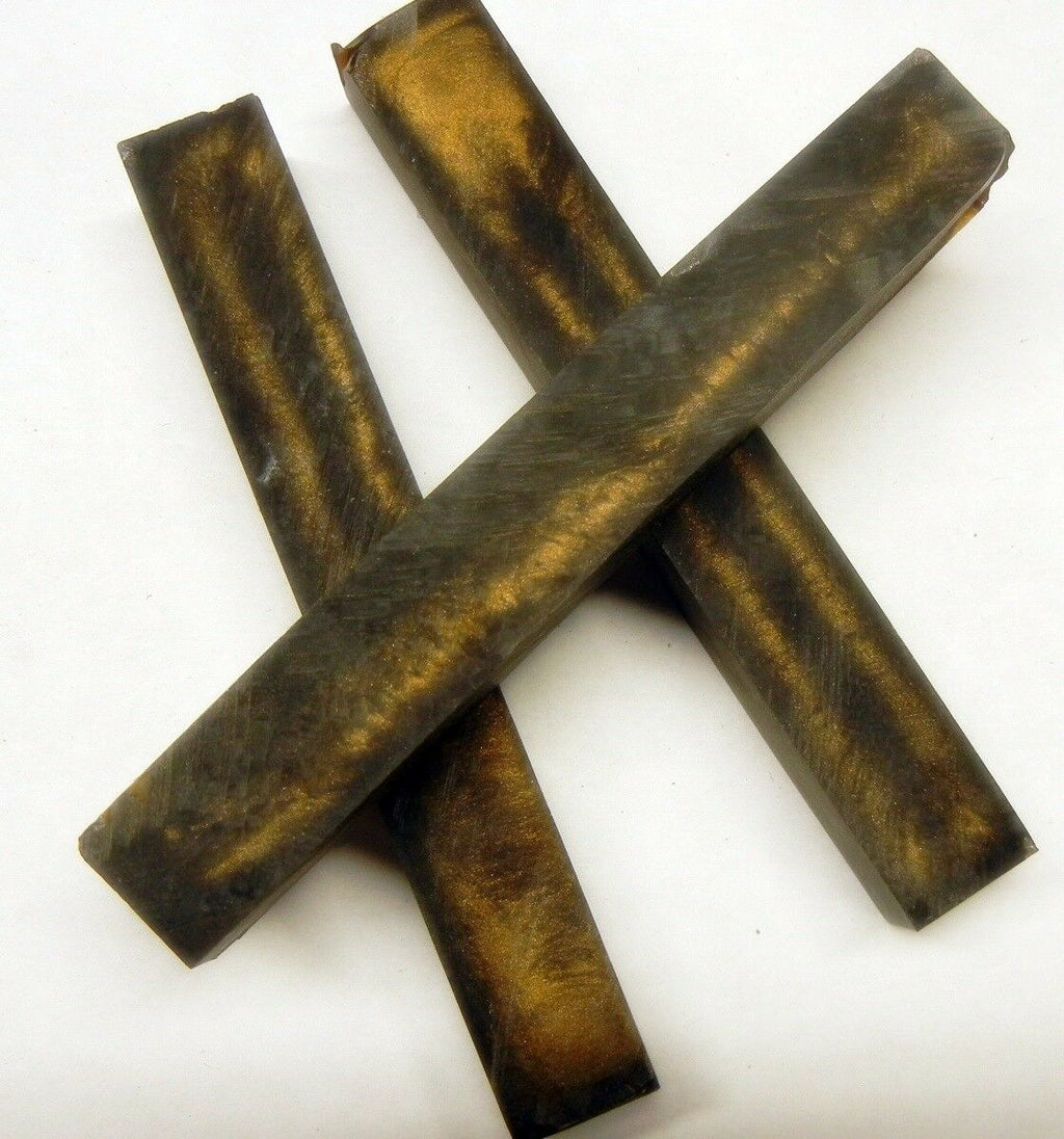 Alumilit Bronze & Gold(1 pc) Pen Blank 3/4"sq x 5" - 2442 - Wood Acrylic Supply