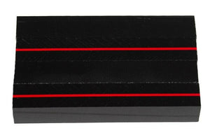 Thin Red Line Acrylic Pen Blank 3/4"x3/4"x4" BTWPBM1094SHORT4 (1 pc)