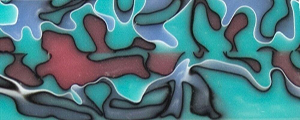 New Turquoise Moon BTW79Mini Acrylic (2 pc) Mini Knife Scales 3/16" x 1" x 6" New Turquoise Moon BTW79Mini - Wood Acrylic Supply