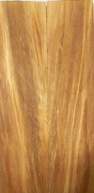 Box Elder Burl Stabilized Clear (2 pc) Knife Scales 1/4" x 1 1/2" x 6" - 1190 - Wood Acrylic Supply