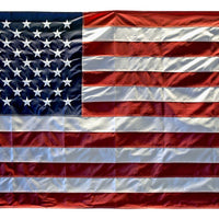 3' x 5' Embroidered United States Flag - American - Wood Acrylic Supply