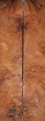Amboyna Burl Eye (2 pc) Knife Scaless 3/16