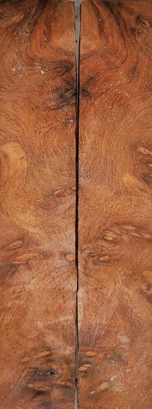 Amboyna Burl Eye (2 pc) Knife Scaless 3/16" x 3/4" x 5" - (23)