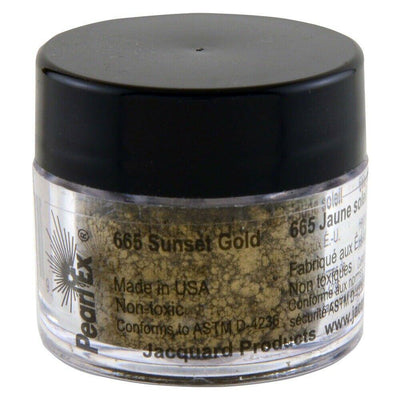 Pearl Ex Powdered Pigments (1) 3 Gram 665 SUNSET GOLD by Jacquard - Wood Acrylic Supply