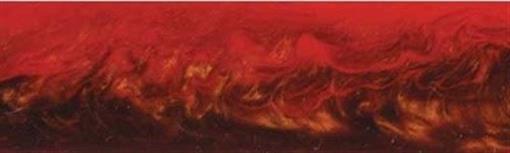 Bronze & Orange Acrylester #01 1" x 1" x 5" Pen Blank (1 pc)