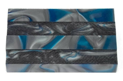 Stormy River Acrylic Pen Blank 3/4