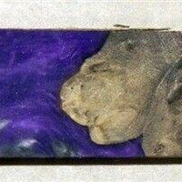 Alumilit Stabilized Buckeye Burl (1 pc) Inlay/Thin 3/16x3/4x5 - (4) - Wood Acrylic Supply