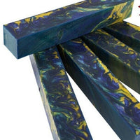3/4" x 3/4" x 5" Pen Blank Blue Lagoon Acrylester #139