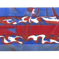 4th of July Camo Acrylic Pen Blank 3/4"x3/4"x3" BTWPBM1143SHORT (1 pc)