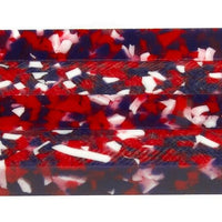 Patriotic Confetti Acrylic Pen Blank 3/4"x3/4"x4" BTWPBM1122SHORT4 (1 pc)