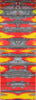 Blazing Embers Genesis Acrylester (2 PC) Mini Knife Scales 3/16 x 3/4 x 5 - Wood Acrylic Supply