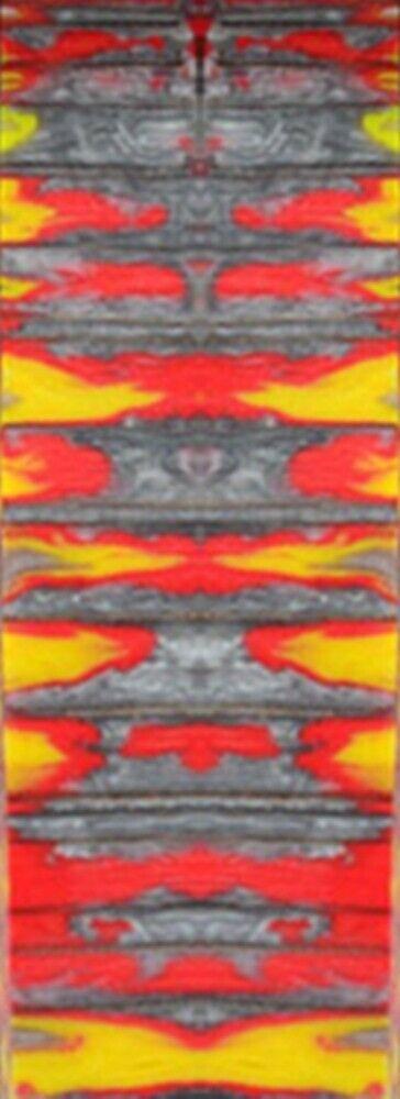 Blazing Embers Genesis Acrylester (2 PC) Mini Knife Scales 3/16 x 3/4 x 5 - Wood Acrylic Supply
