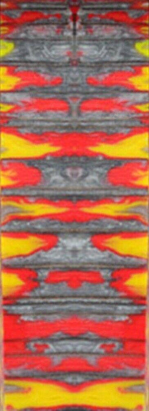 Blazing Embers Genesis Acrylester (2 PC) Mini Knife Scales 3/16 x 3/4 x 5 - Wood Acrylic Supply