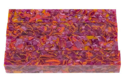 Fractured Neon Acrylic Pen Blank 3/4
