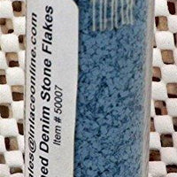 Inlace Stone Flakes 1.875 ounces Washed Denim - Wood Acrylic Supply