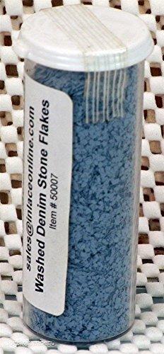Inlace Stone Flakes 1.875 ounces Washed Denim - Wood Acrylic Supply