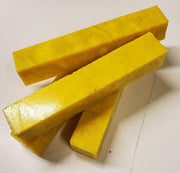 1" x 1" x 6" Pen Blank Crushed Yellow Acrylester #03 - Wood Acrylic Supply