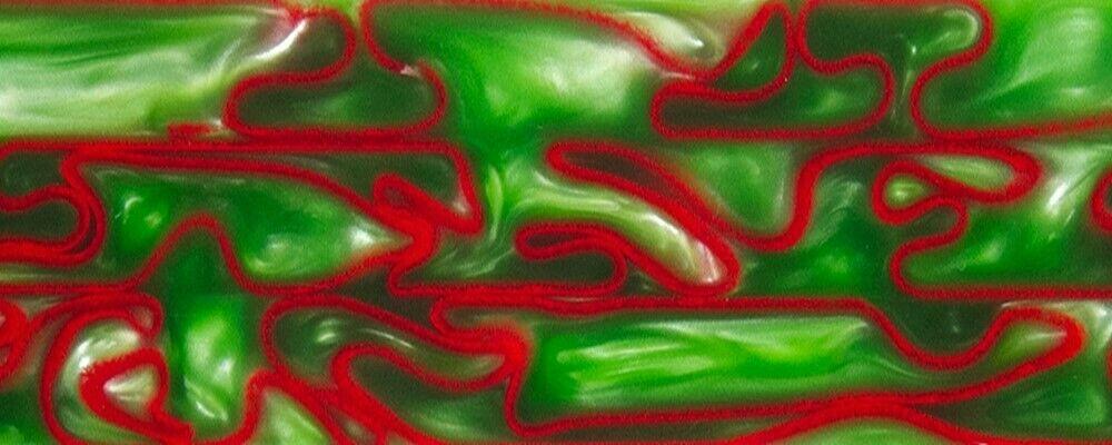 Holly Berry BTW61KSS Acrylic (2 pc) Knife Scales 3/16" x 1 1/2" x 6" Holly Berry BTW61KSS - Wood Acrylic Supply