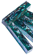 3/4" x 3/4" x 5" Moss Agate Pen Blank Acrylester #XX59