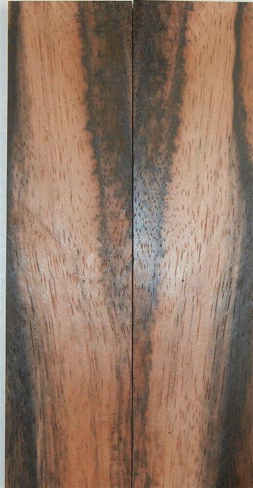 Ebony Macassar (2 pc) Knife Scales 1/4" x 1 1/2" x 6" - (10) - Wood Acrylic Supply