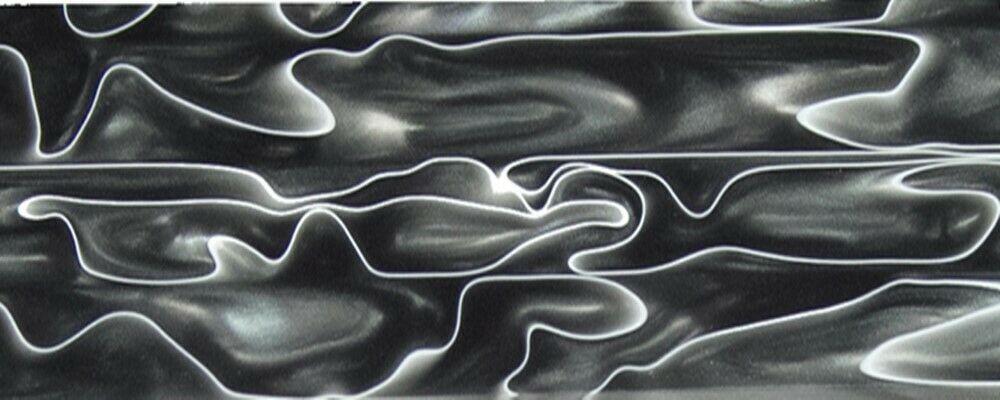 Ghost Trails BTW57KSM Acrylic (2 pc) Knife Scales 1/4" x 1 1/2" x 6" - Wood Acrylic Supply