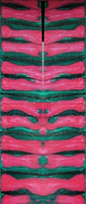 Pink Lotus Genesis Acrylester (2 PC) Mini Knife Scales 3/16 x 3/4 x 5 - Wood Acrylic Supply