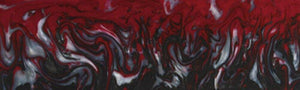 Red Damascus Acrylester #122 (2 pc) Knife Scales 3/16" x 1 1/2" x 6" - Wood Acrylic Supply