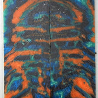 Orange Green Blue Acrylester #M2 (2 pc) Razor Knife Scale 3/16" x 2" x 6 - (48) - Wood Acrylic Supply