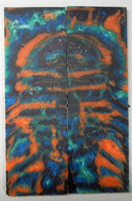 Orange Green Blue Acrylester #M2 (2 pc) Razor Knife Scale 3/16