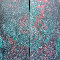 Christmas Swirl Acrylester #33 (2 pc) Knife Scales 1/4" x 1 1/2" x 5" - Wood Acrylic Supply