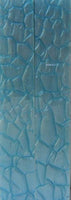 Light Aqua Designed Acrylic (2 pc) Knife Scaless 3/16" x 1" x 6" - 0431