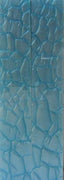 Light Aqua Designed Acrylic (2 pc) Knife Scaless 3/16" x 1" x 6" - 0431