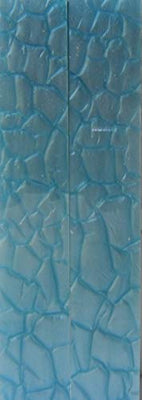 Light Aqua Designed Acrylic (2 pc) Knife Scaless 3/16