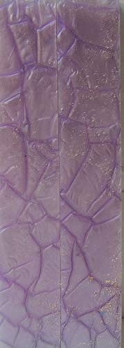 Light Violet Designed Acrylic (2 pc) Knife Scaless 3/16" x 1" x 6" - 0421