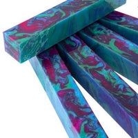 3/4" x 3/4" x 5" Pen Blank Parrotfish Acrylester #143