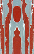 Acrylic Mini Knife Scale 3/16" x 1 1/2" x 6" Red Huskers - Wood Acrylic Supply