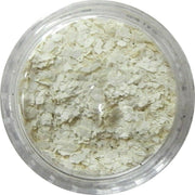 Inlace Inlay Stone Flakes  1pc 3 Gram Jar of  White Lie - Wood Acrylic Supply