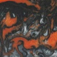 Orange Damascus Acrylester #125 (2 pc) Mini Knife Scaless 3/16" x 1" x 6"