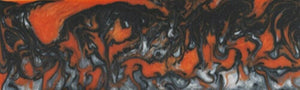 Orange Damascus Acrylester #125 (2 pc) Mini Knife Scaless 3/16" x 1" x 6"