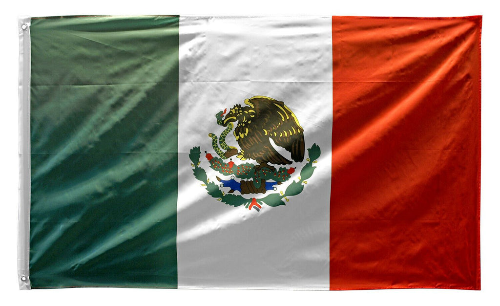 3' x 5' Flag of Mexico - Wood Acrylic Supply