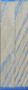 Hybrid Tiger Oak-Blue (2 pc) Knife Scales 1/4" x 3/4" x 5" - (38) - Wood Acrylic Supply
