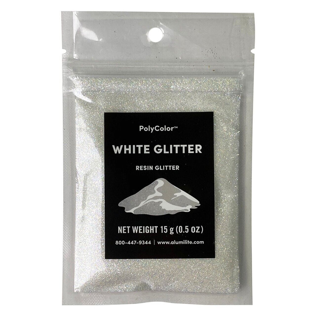 Alumilite Polycolor White Glitter 0.5oz (15g)