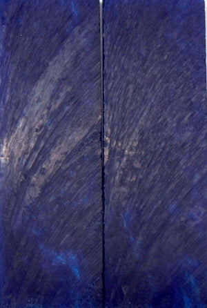 Dyna Blue Acrylester #35 (2 pc) Knife Scales 1/4" x 1 1/2" x 5" - Wood Acrylic Supply
